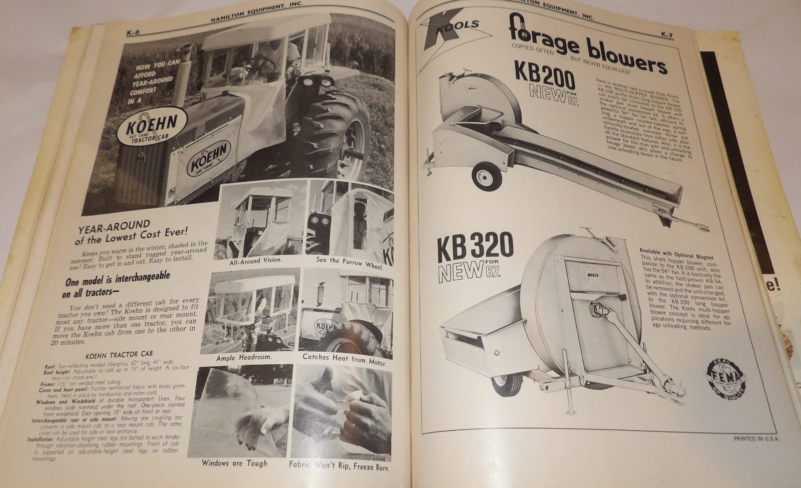 VINTAGE 1968 FARM IMPLEMENT CATALOG~MOWERS/FERTILIZERS/SPRAYERS/TILLERS/SPREADER
