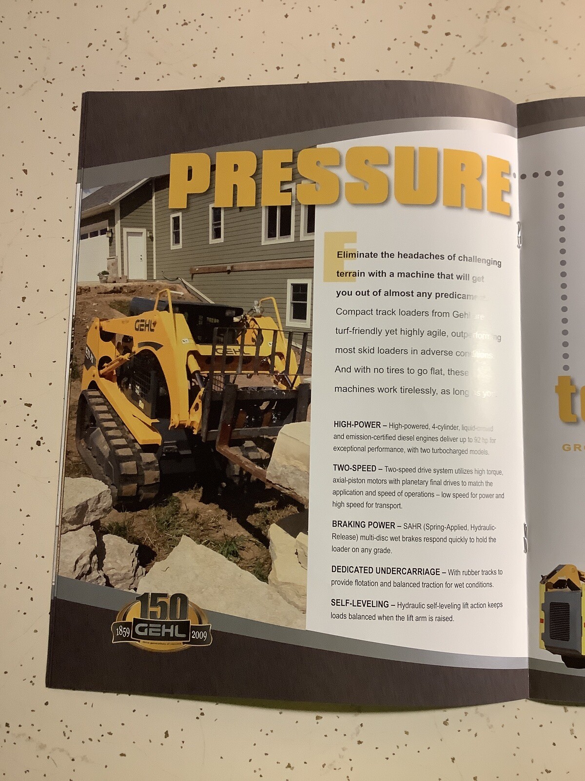 GEHL FULL LINE COMPACT TRACK LOADERS 12 PAGES 2009 Sales Brochure