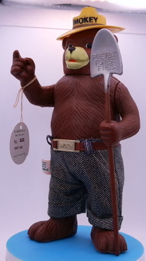 Vintage R. Dakin & Co Smokey Bear Fig No. 3535 w/ Both Original Tags, Hong Kong