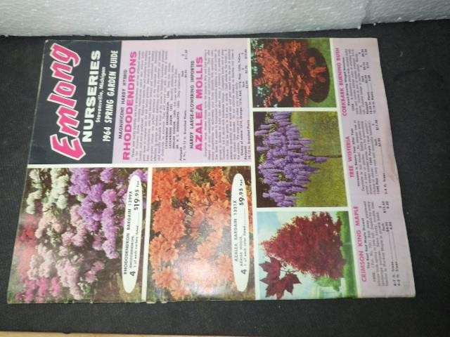 1964 EMLONG NURSERIES STEVENSVILLE MICHIGAN SPRING GARDEN PLANT CATALOG