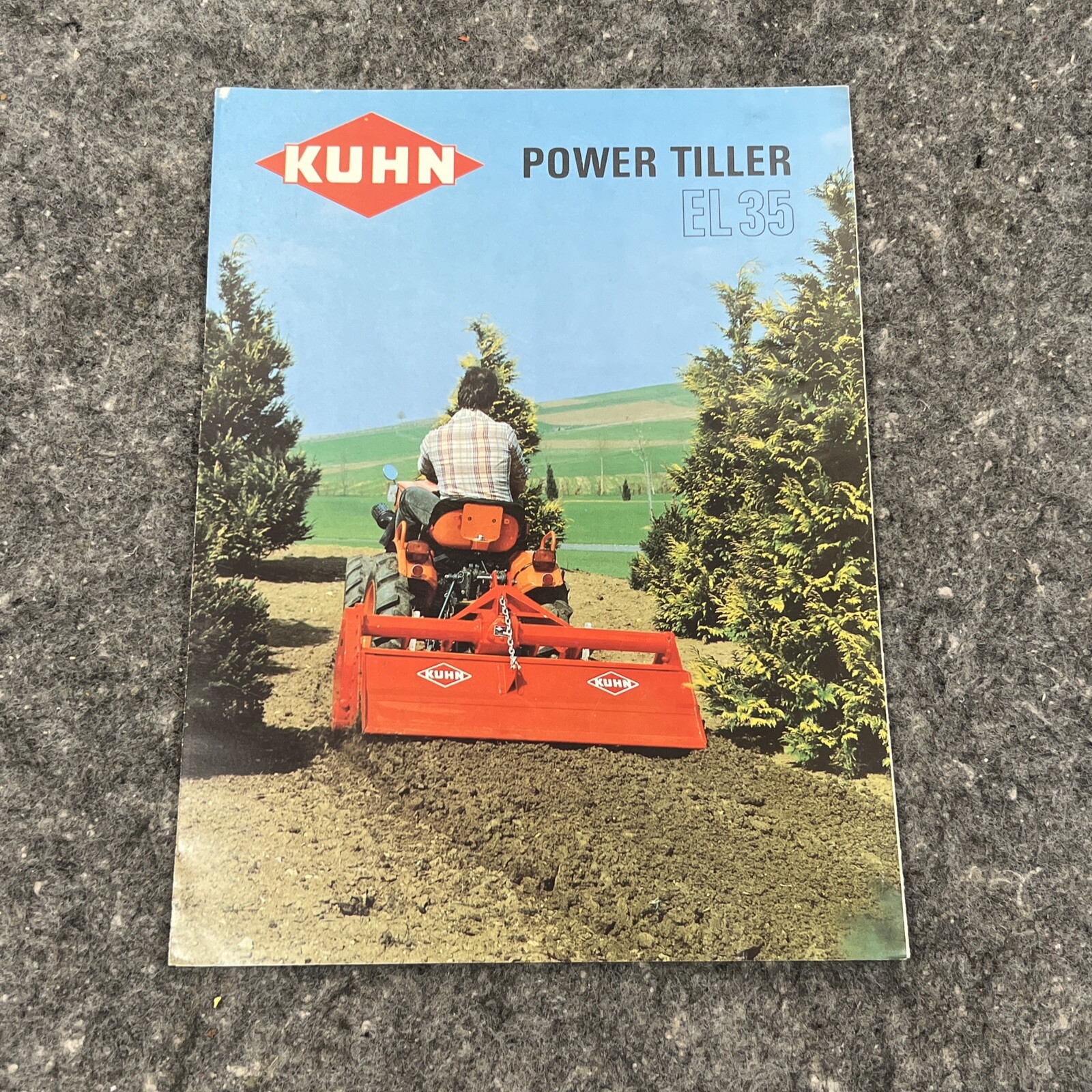 Original Kuhn EL35-80 EL35-92 EL35-105 EL35-117 EL35-130 Tiller Sales Brochure