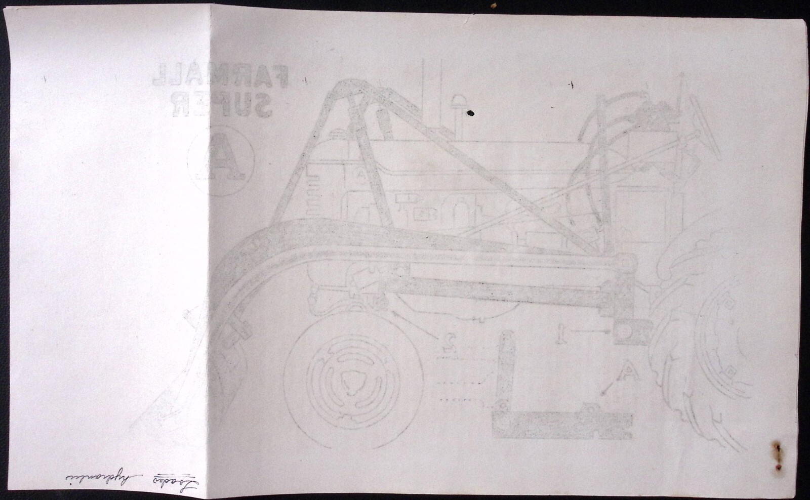 1954 Farmall Super A Bucket Loader Instructions and Diagram