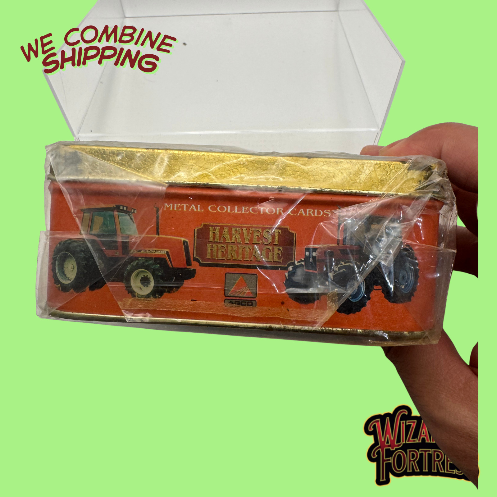 AGCO Harvest Heritage Metal Collector Cards Series 1 Ertl Tin 1996 Field Force