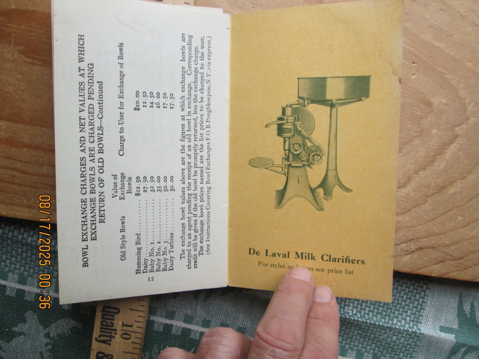 De laval Agents price list cream separator