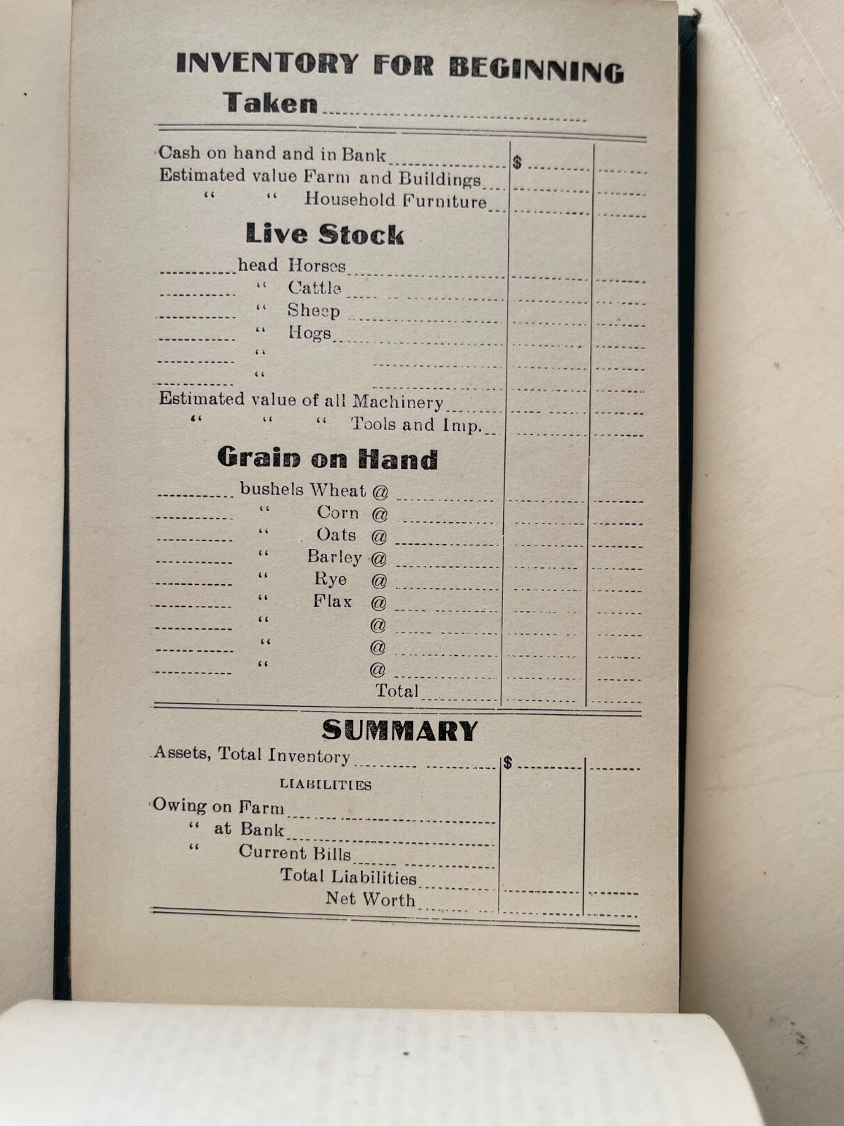 Old « Reed & Shelso Co. General Merchandise », BROOTEN, MN Farmer&rsquo;s Yearbook