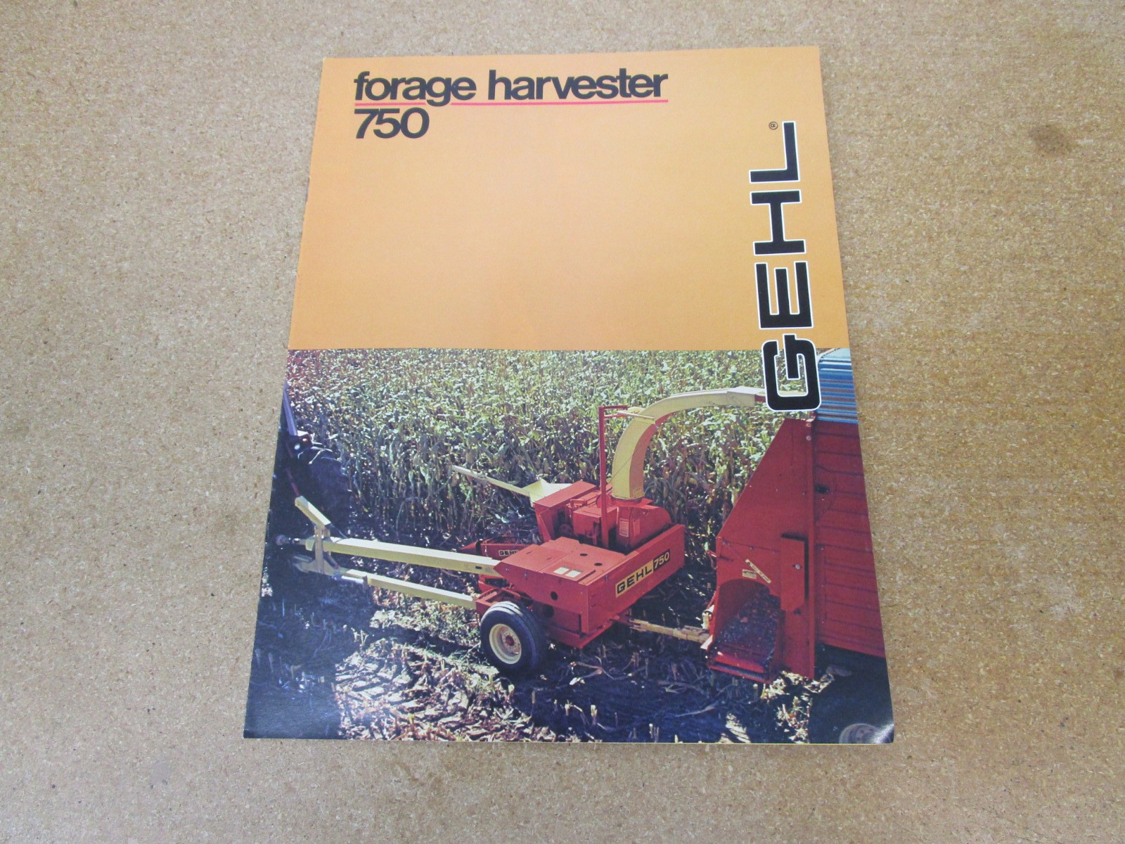 1981 Gehl Forage Harvester 750 chopper sales brochure 8pg ORIGINAL farm lit