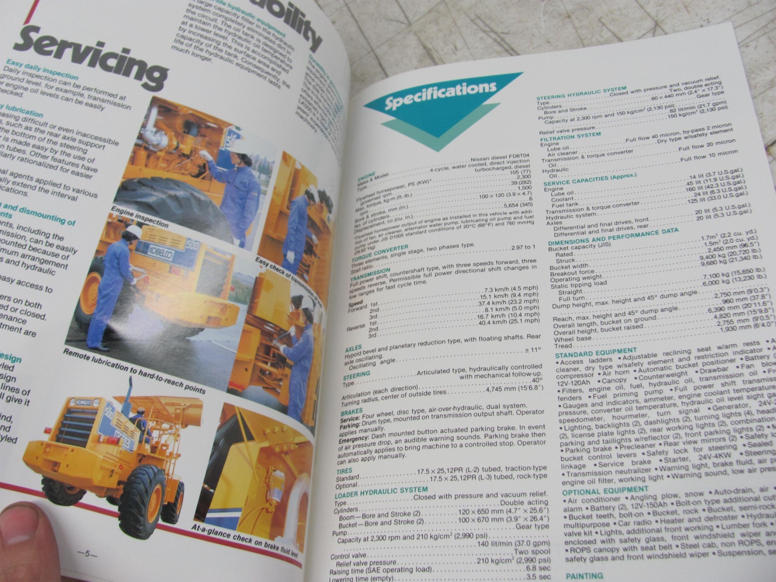Kobelco LK500 Wheel Loader LK500-104 Sales Brochure 84093500 (F)