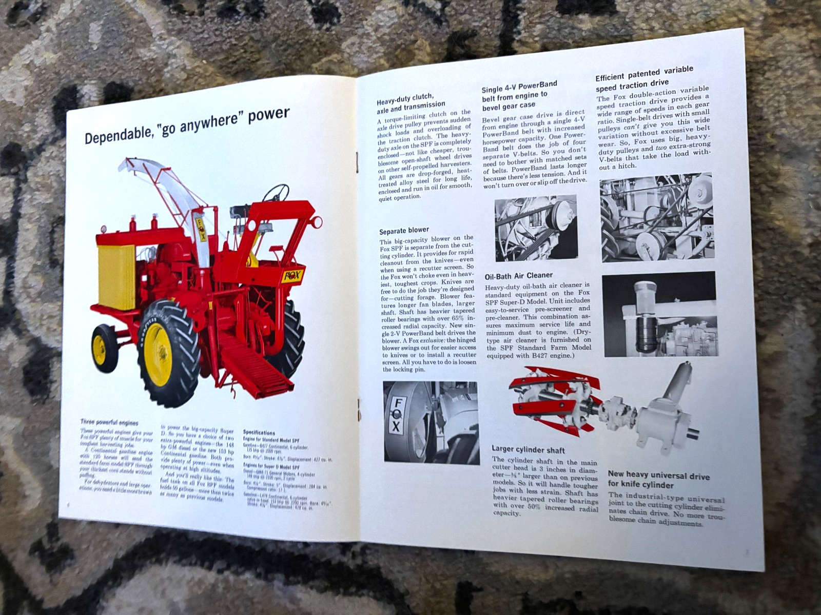 Fox SPF Self Propelled Forage Harvesters For 1966 Brochure DCPA26
