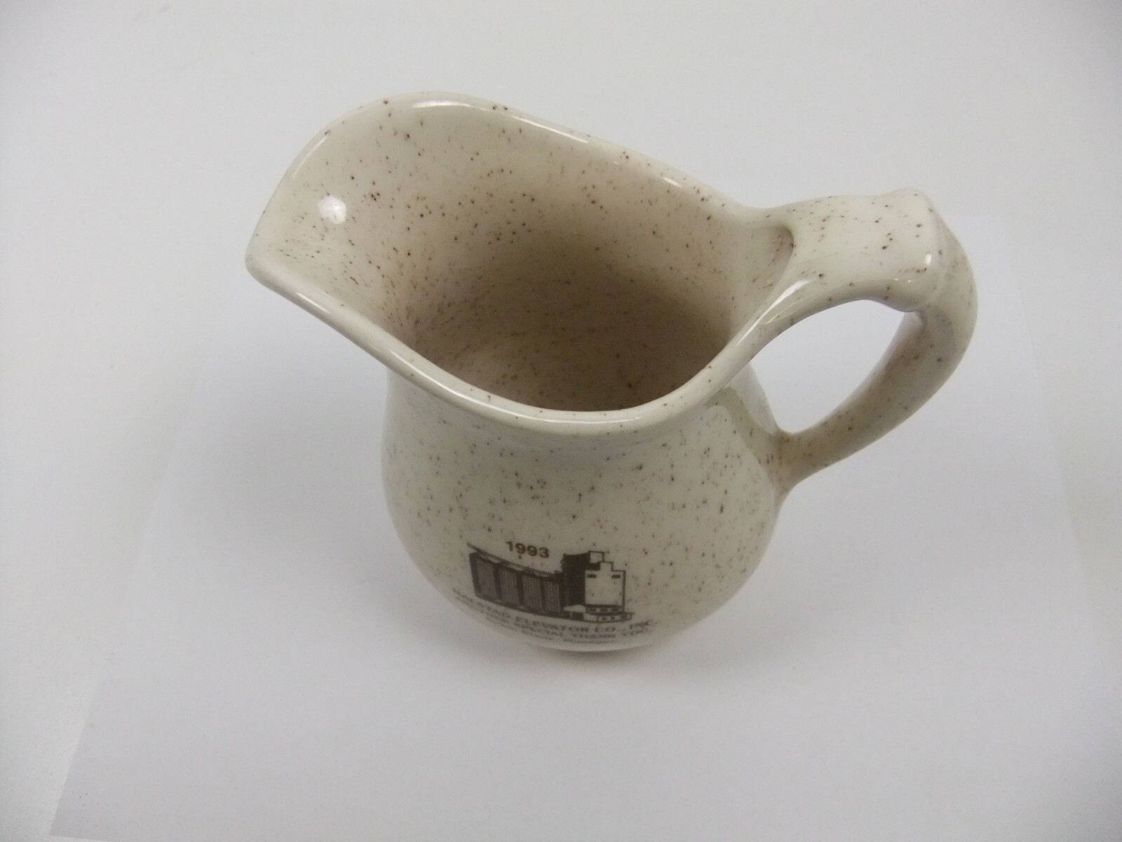 Halstad Elevator & Grandin Co-Op Oil Small Jug Advertising Arnel’s Pottery