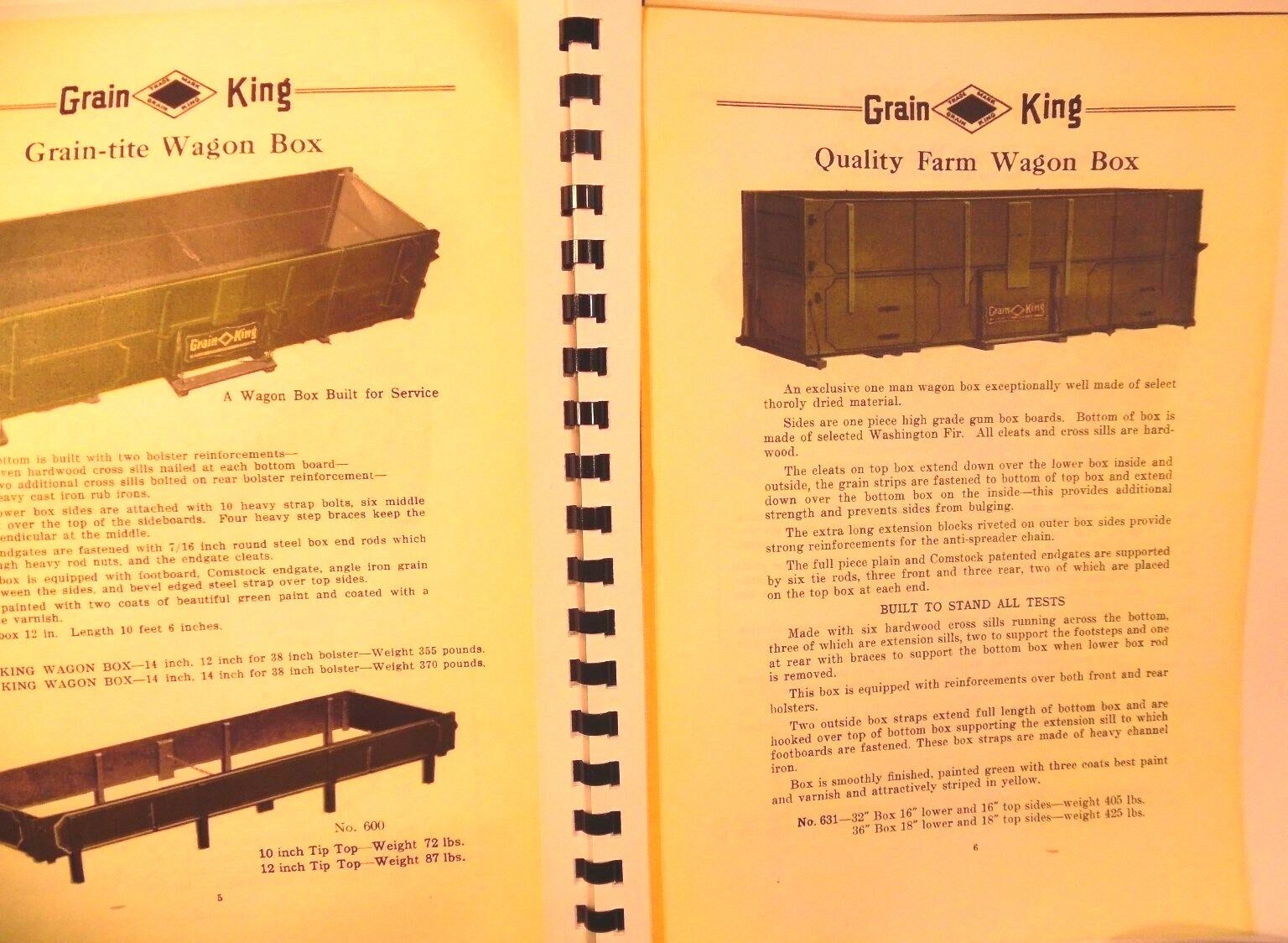 Grain-KIng Mfg, Co .Fine Farm Implements Cat. # 2 Minnesota Transfer Sales Book