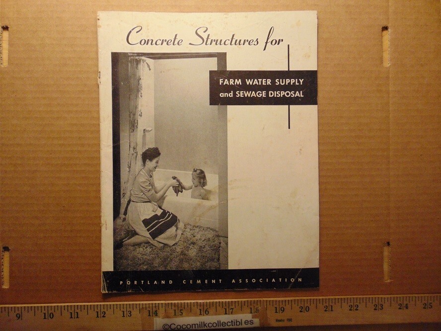  Vintage Concrete Structures For Farm Water Suppy & Sewage Portland Cement Guide