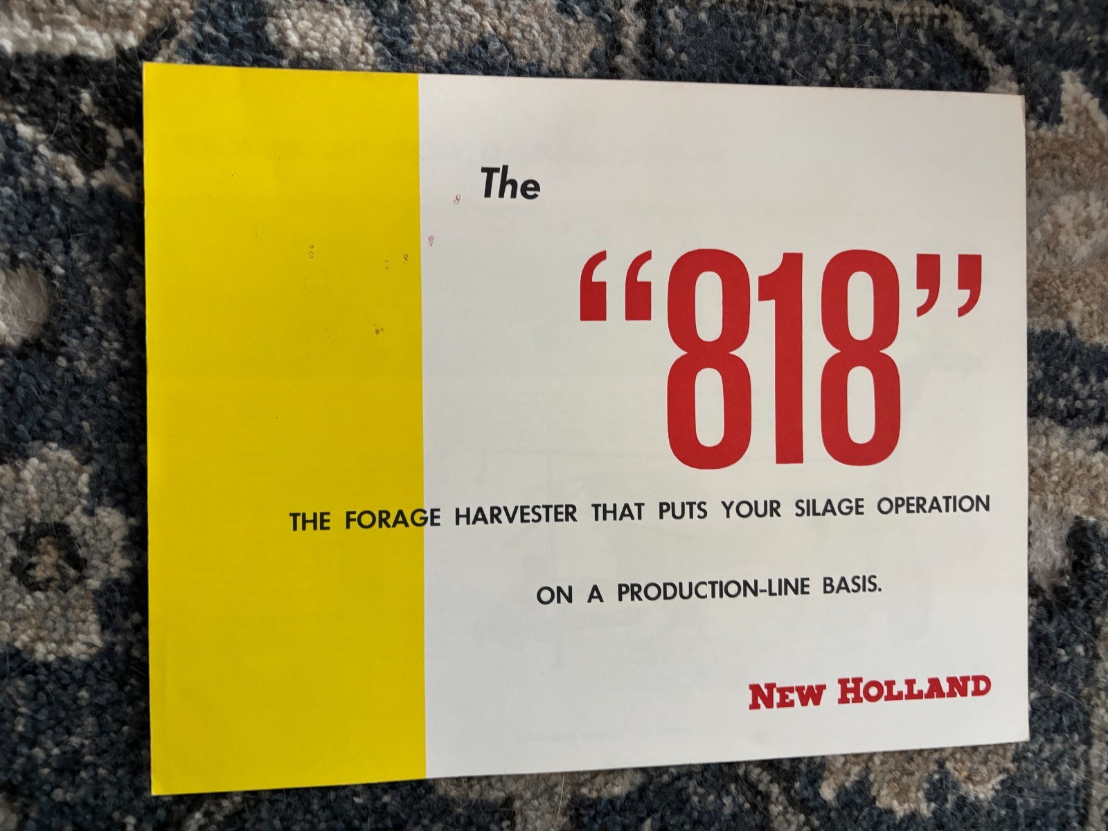 New Holland 818 Forage Harvester Brochure AMIL26