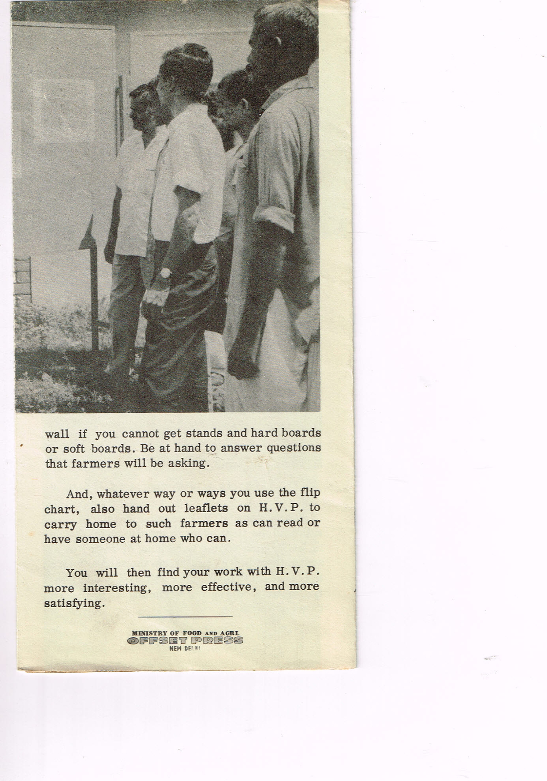 Vintage 1960s Farm Brochure India New Delhi Visuals for HVP