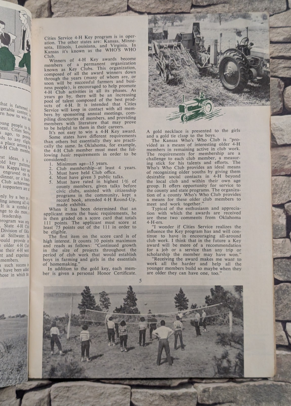 Vtg 1956 Farm Book & Almanac – Cities Service – 50s Tractor Gas Oil Agriculture
