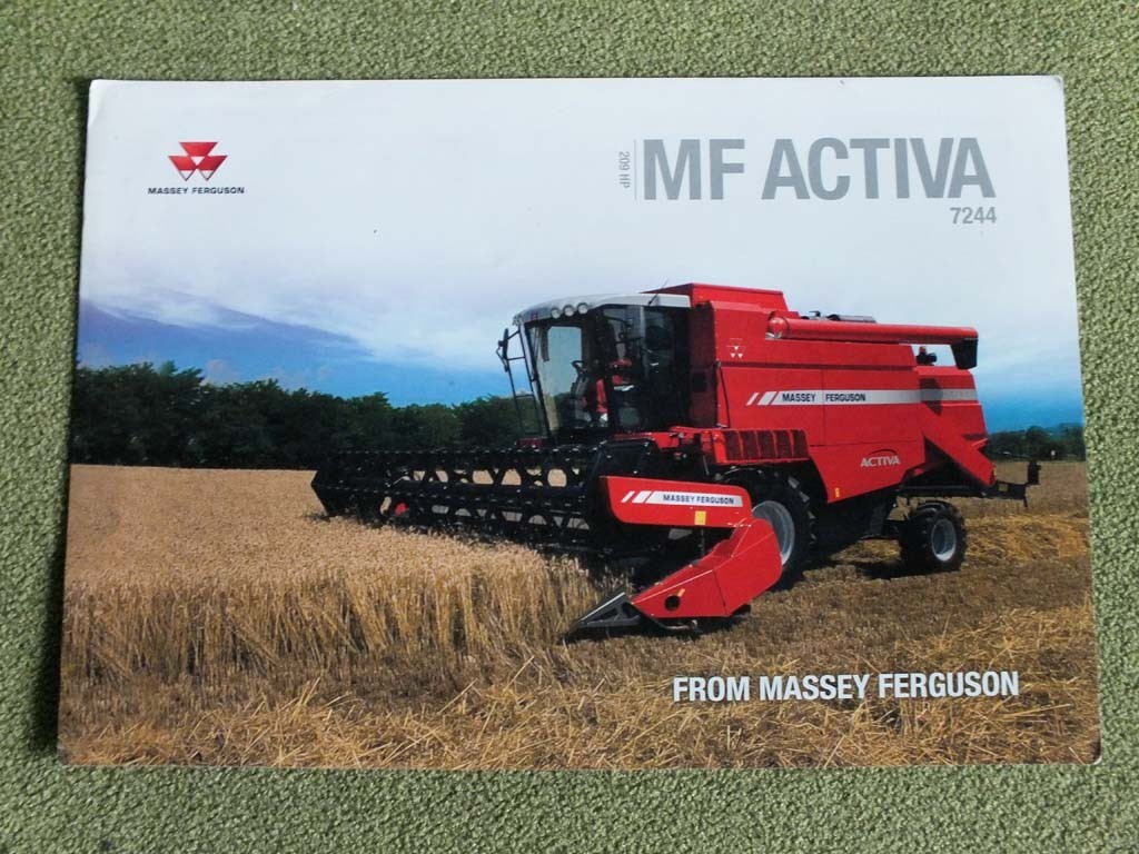 MASSEY FERGUSON MF ACTIVA 7244 Combine Harvester Farm Equipment Brochure 2013