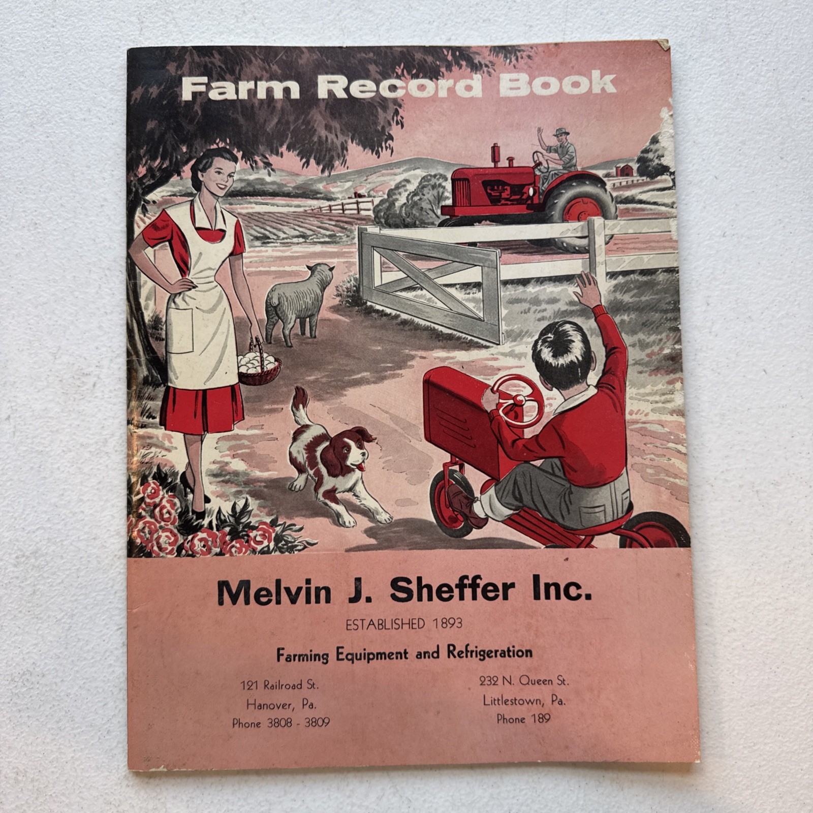 Melvin H. Sheffer Inc. Farming Equipment & Refrigeration Farm Record Book 1951