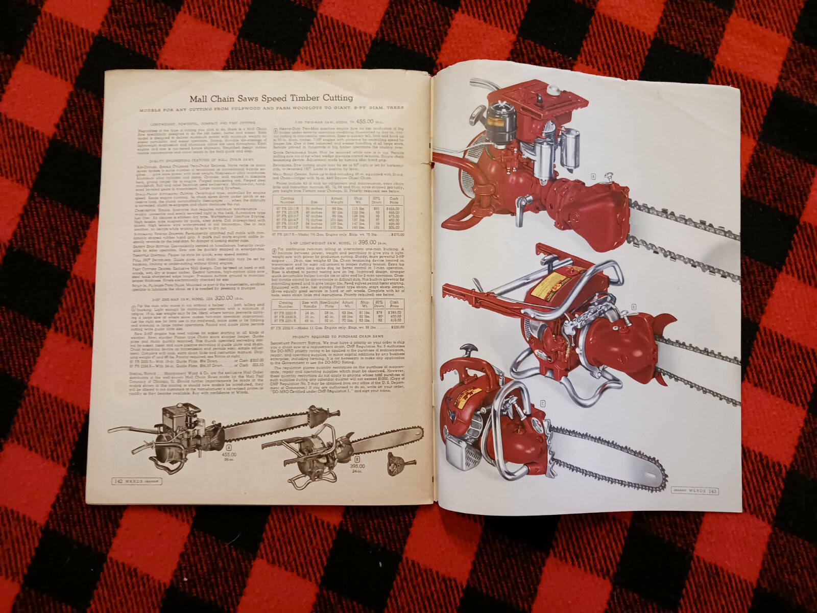 1952 Montgomery Ward Farm Catalog Wards Hoe Plow Trac Garden Tractor