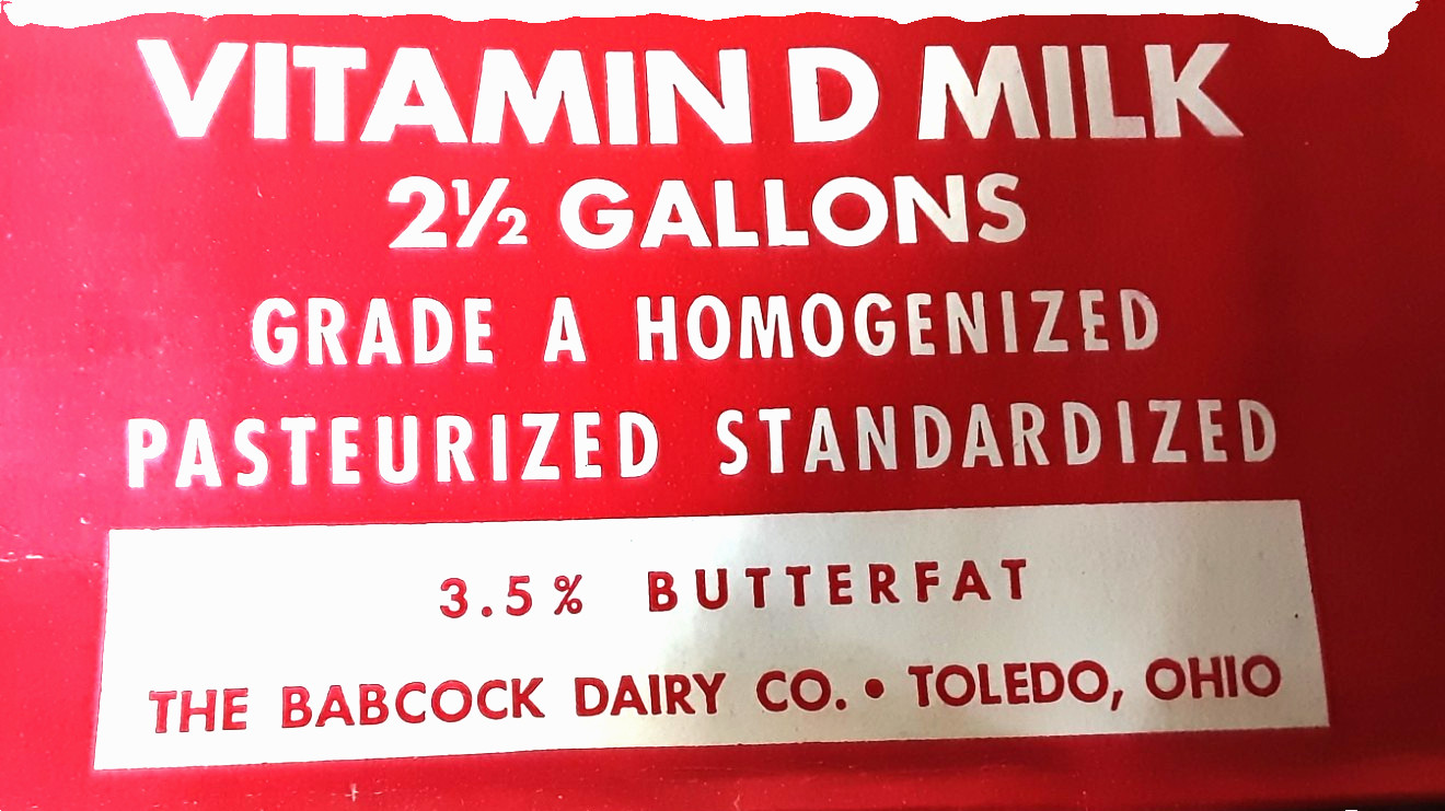 Lot of 3 Babcock Dairy 2½ Gallon Delivery Bags Toledo OH Red Blue Logo Clean