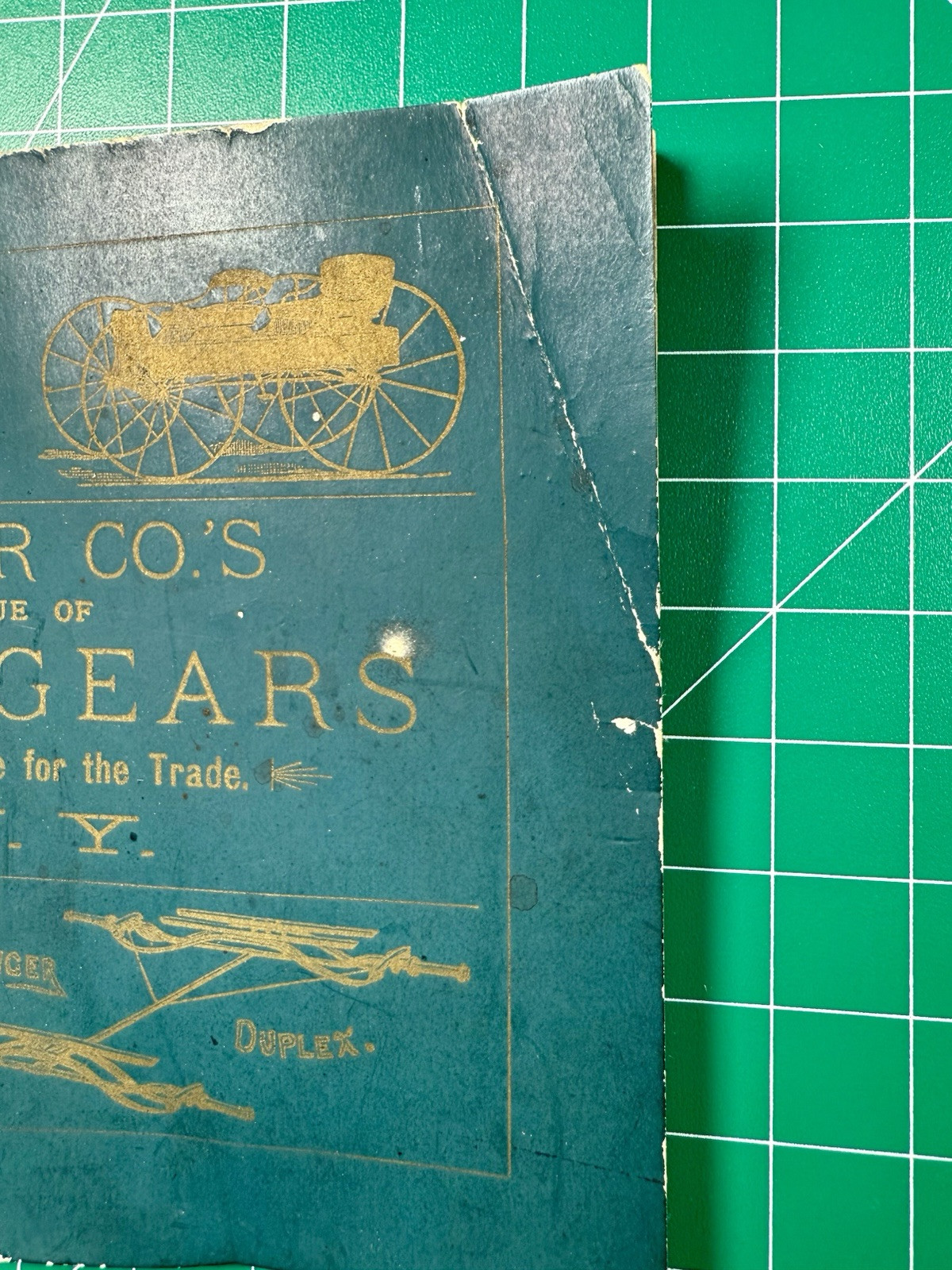Vintage Antique Fitch Wagon & Gears Tractor Flyer Brochure Rome, Ny Duplex