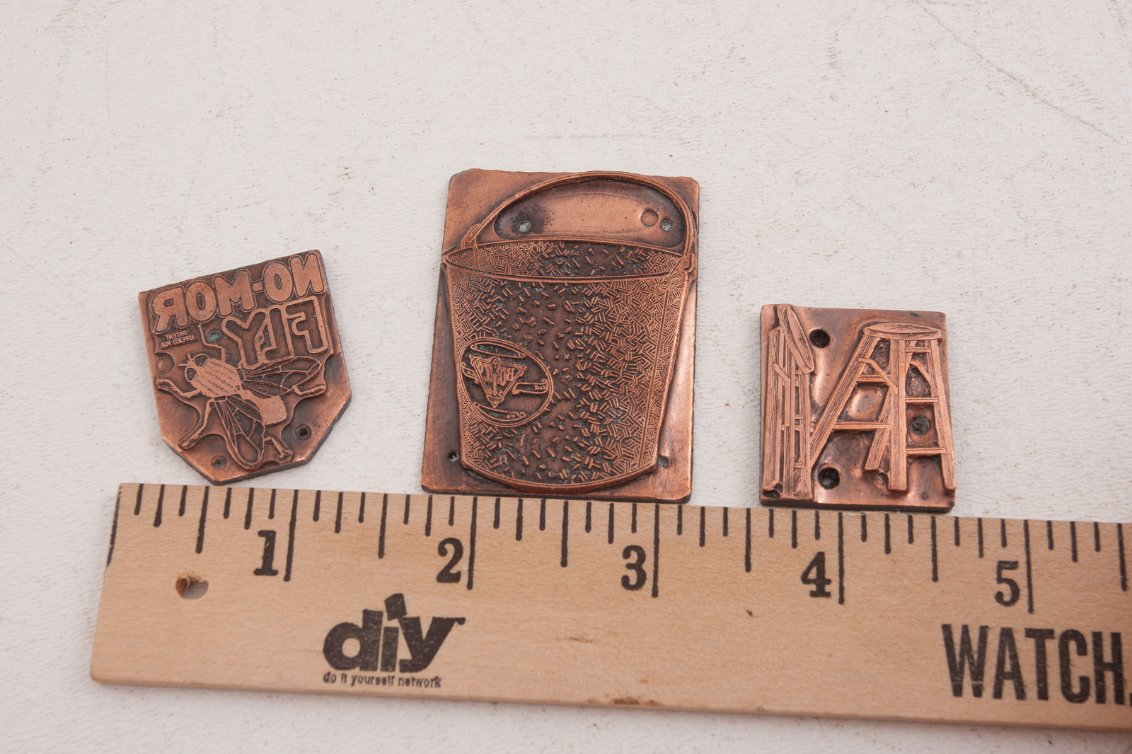 No Mor Fly & Blyce Bucket + Ladder Printers Block Advertising (A5L-9) Unmounted