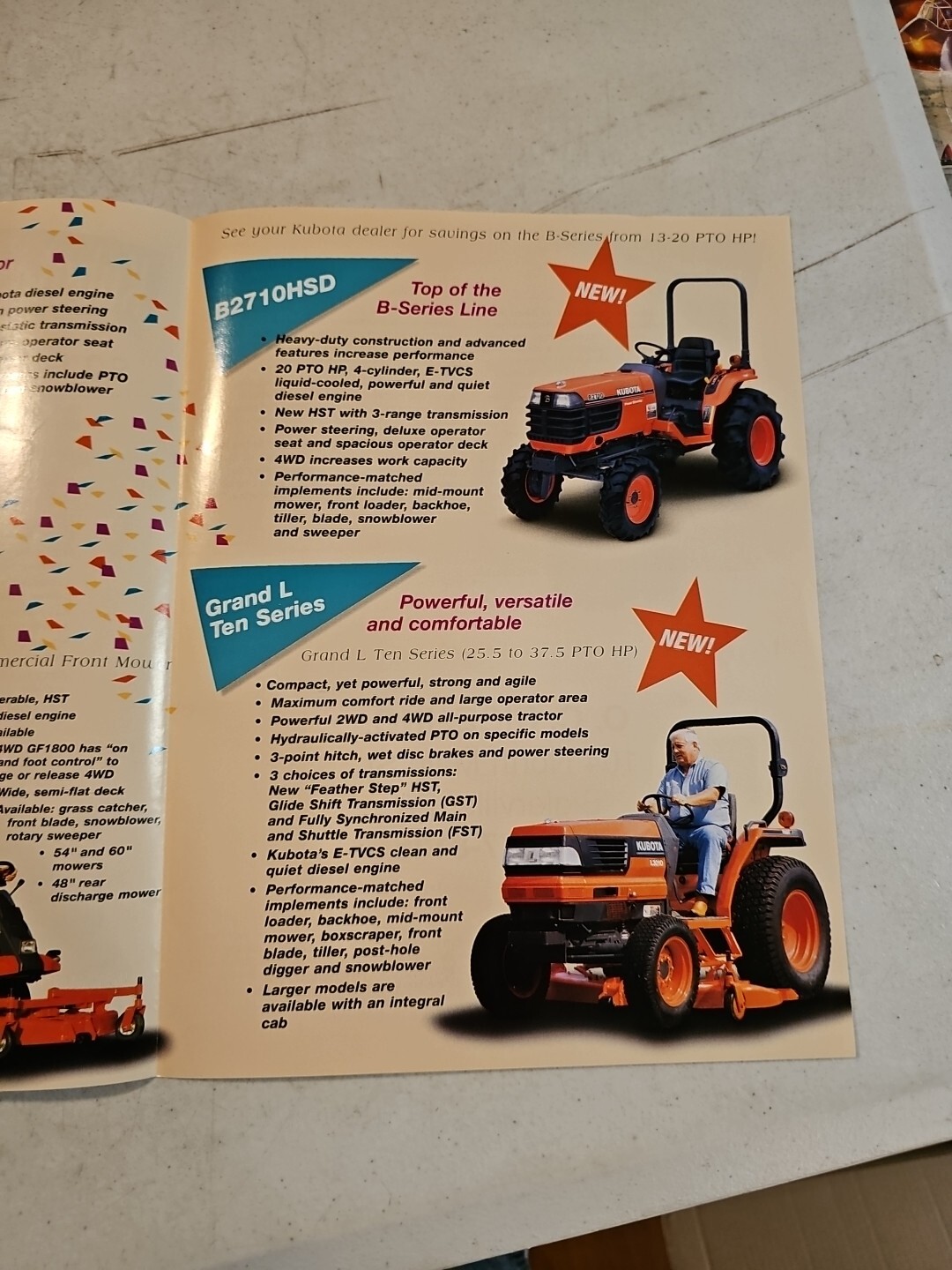 Original 1999 Kubota Spring Value Days Dealer Sales Brochure