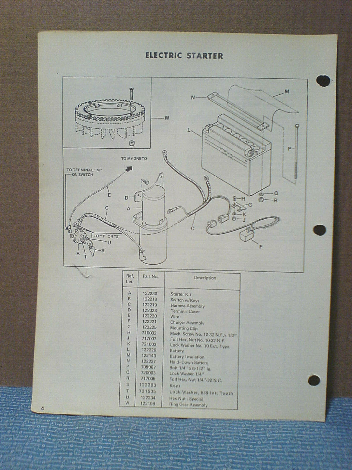 SIMPLICITY #530, 627 ELECTRIC STARTER INSTALLATION,OWNERS, PARTS MANUAL ORIGINAL