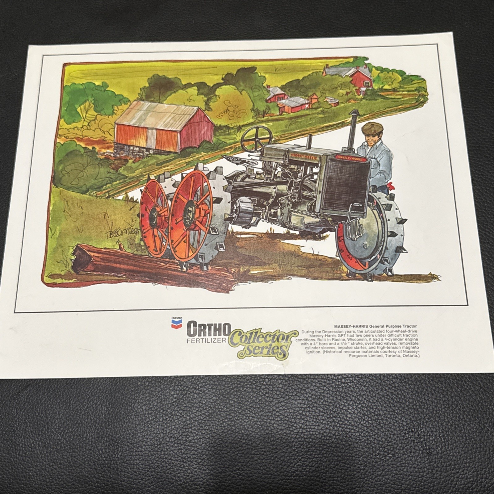 Vintage Ortho Fertilizer Collector Series International 8-16 Tractor