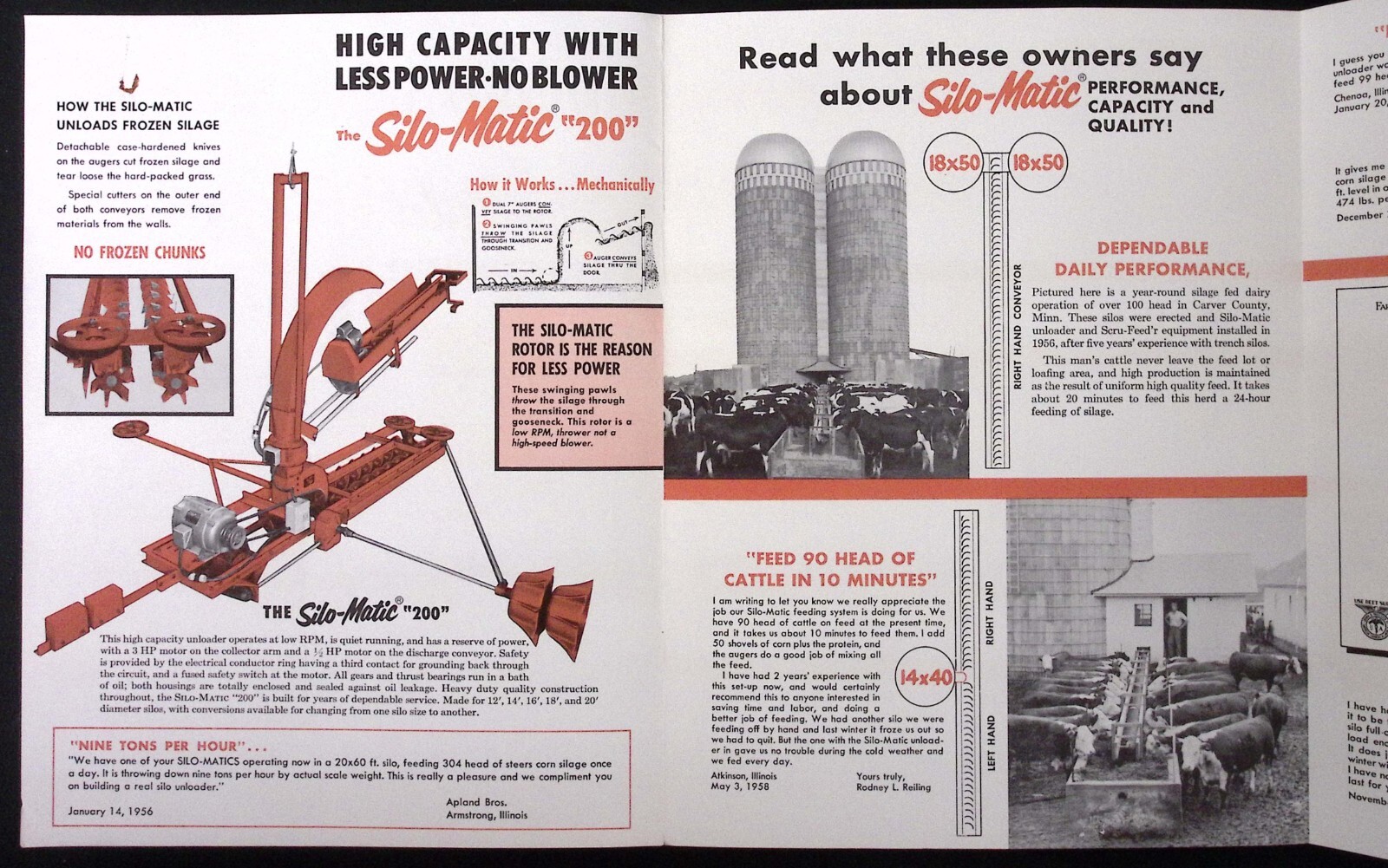 1950s Van Dusen & Co Silo Matic Unloader & Scru-Feed&rsquo;r Bunk Conveyor Brochure
