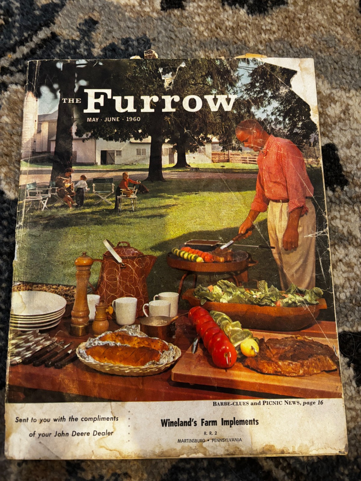 John Deere Furrow Magazine May-June 1960 Martinsburg Pa Brochure DCPA26