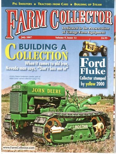 Early car companies make farm tractors, Wooden Wagons, Yellow Ford 2000 Tractor