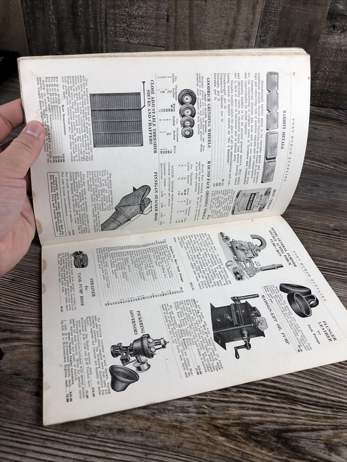 Vintage Port Huron Machinery Company Supplies No. 41 Price List Catalog