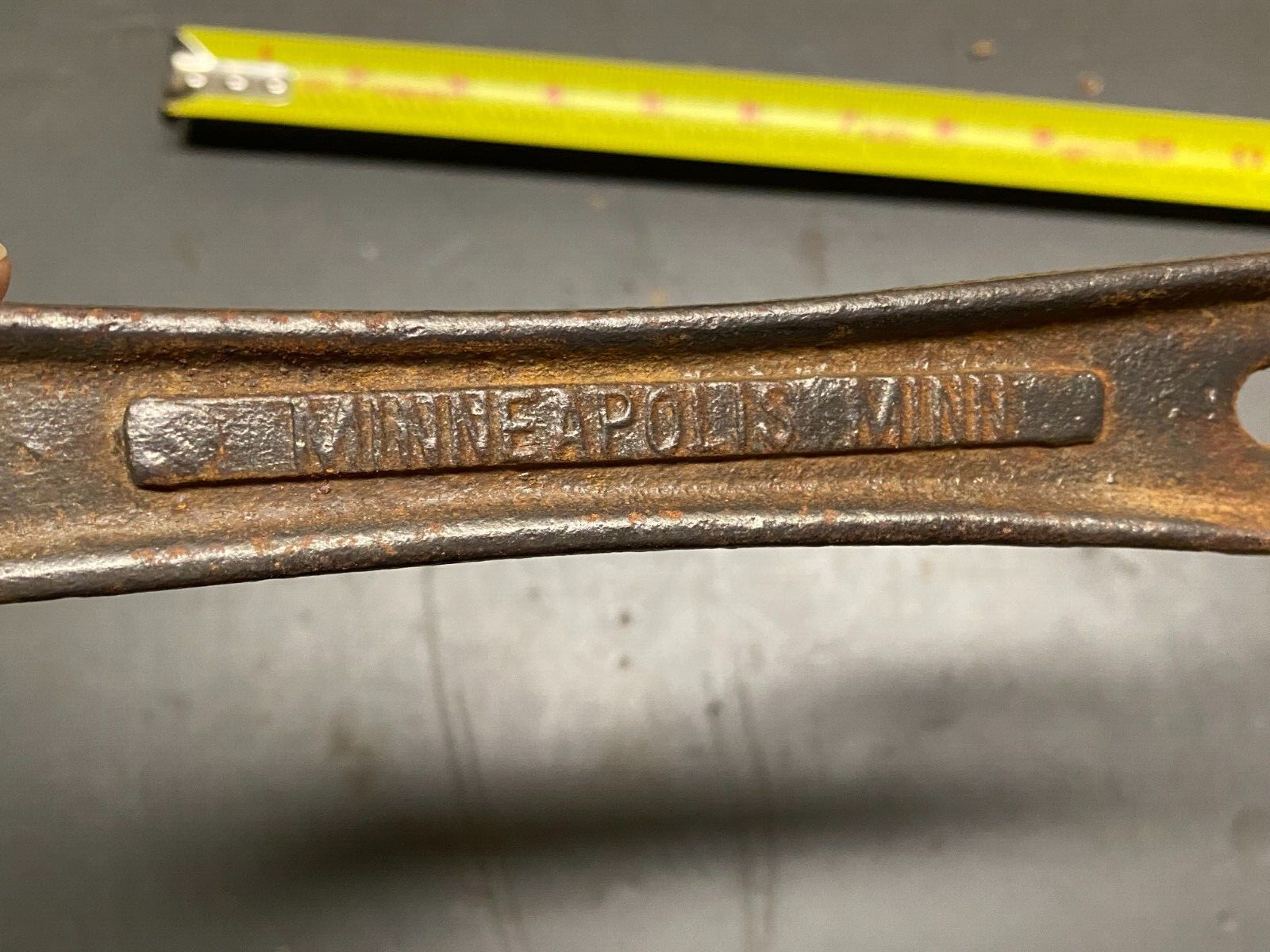 TWIN CITY TANK & SILO Vintage Wrench FARM Industrial Bung Wrench MINNEAPOLIS MN