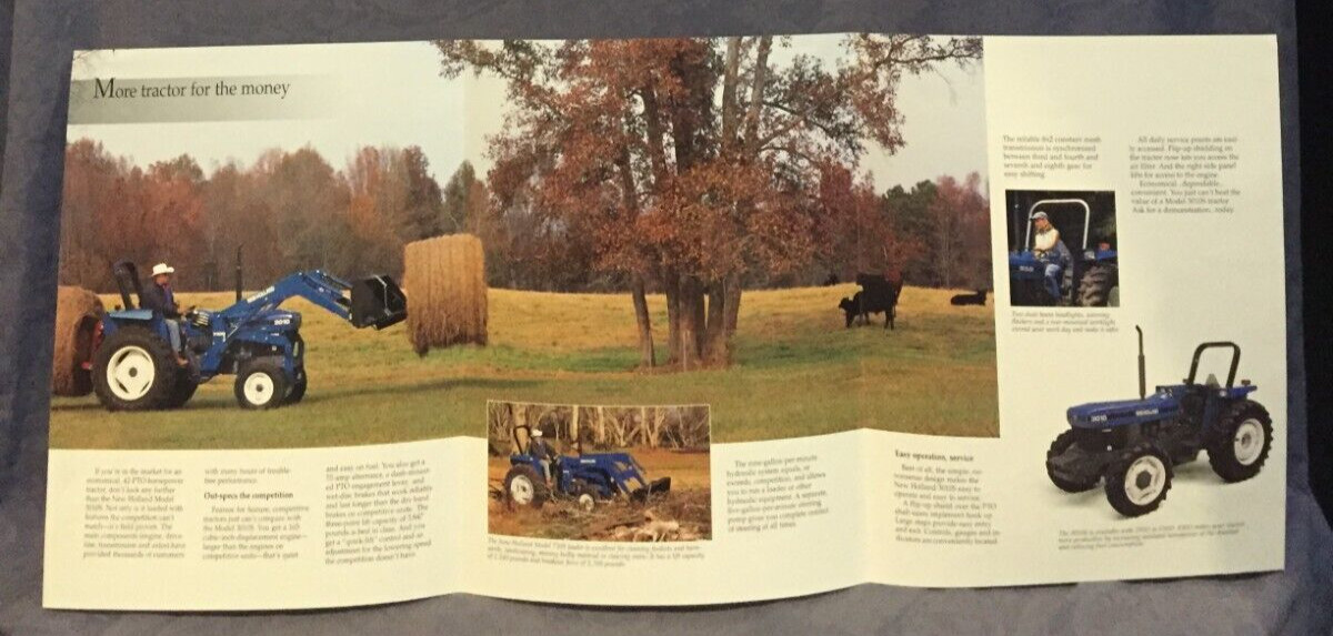 New Holland 42 PTO Hp Economy Tractor Trifold Sales Brochure