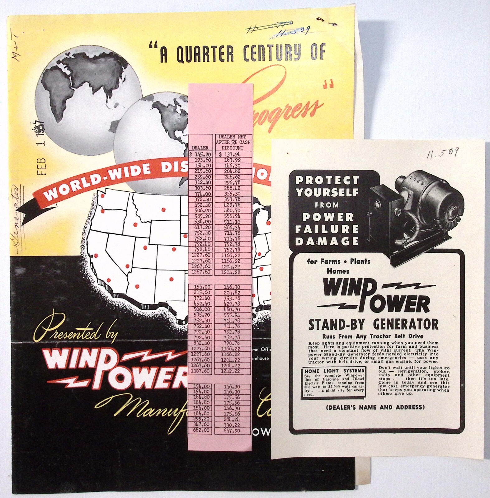 1957 Winpower Agricultural Implements Spreaders Winrowers Newton IA Brochure
