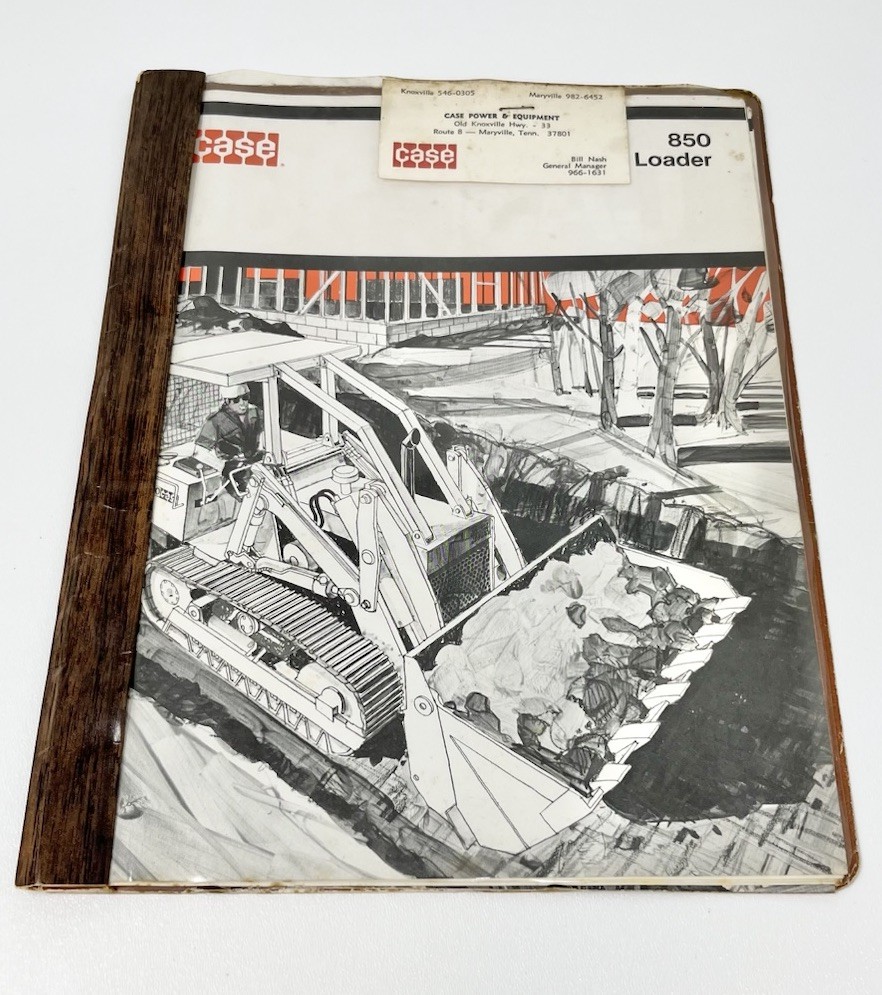 Vintage Lot 2 CASE Co. Tractor Loader 450 & 850 Brochure Specifications Receipts