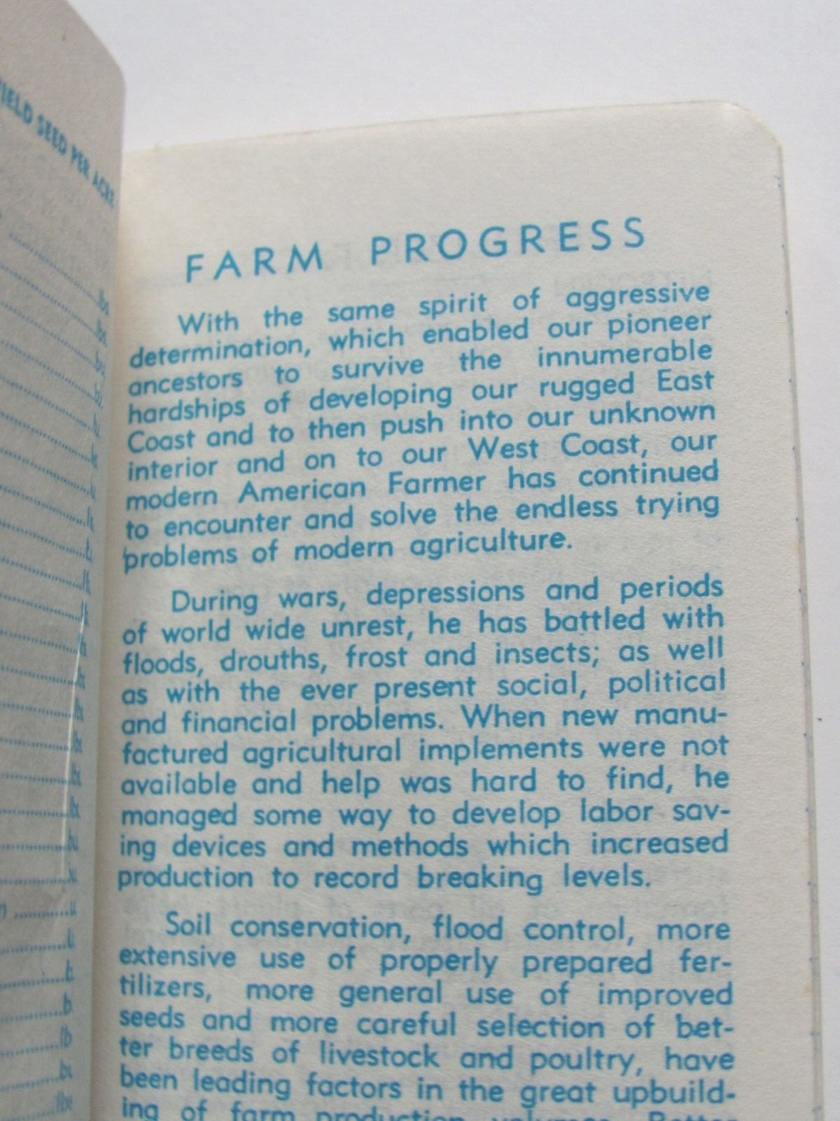 1966 HICKSGAS PEKIN NOTEBOOK FARM FERTILIZER LP GAS SERVICE