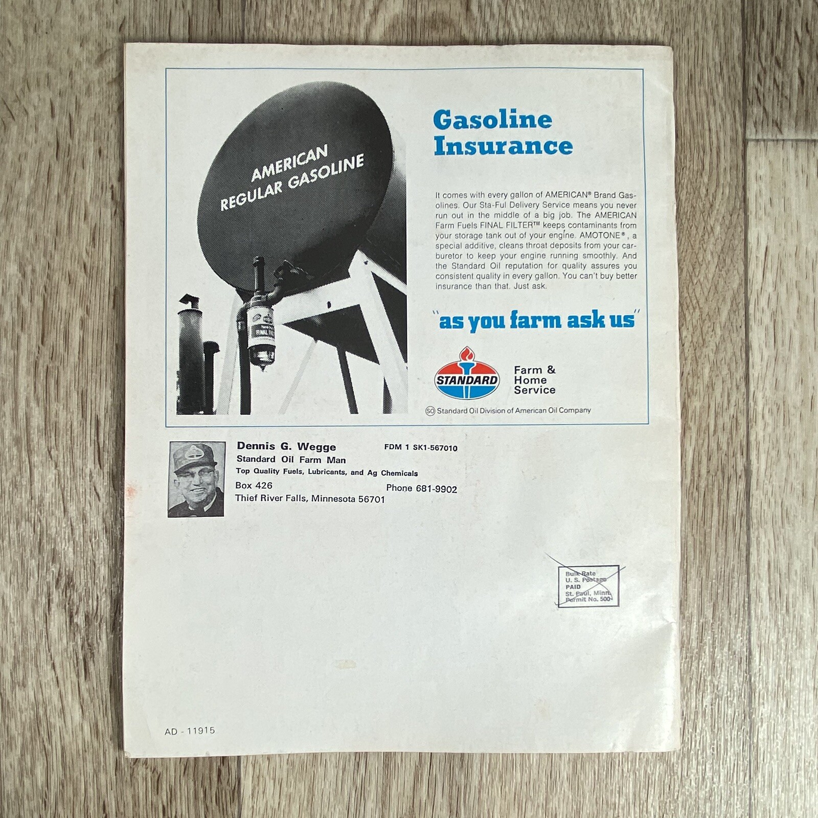 Unused Farm Accounting Record Book Standard Oil 1972 Income & Expense, Taxes