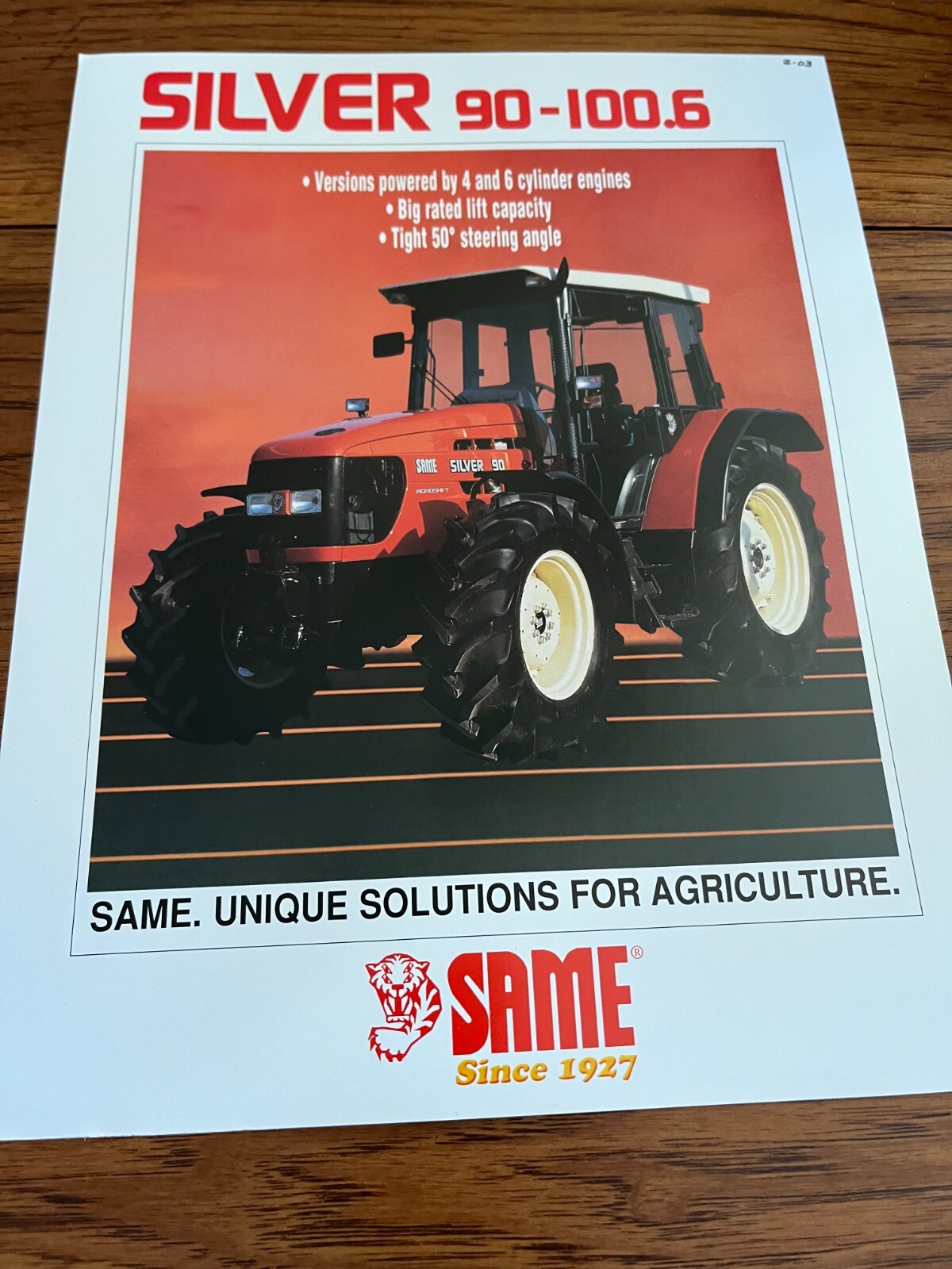 Same Silver 90 110.6 Tractor Brochure AMIL22