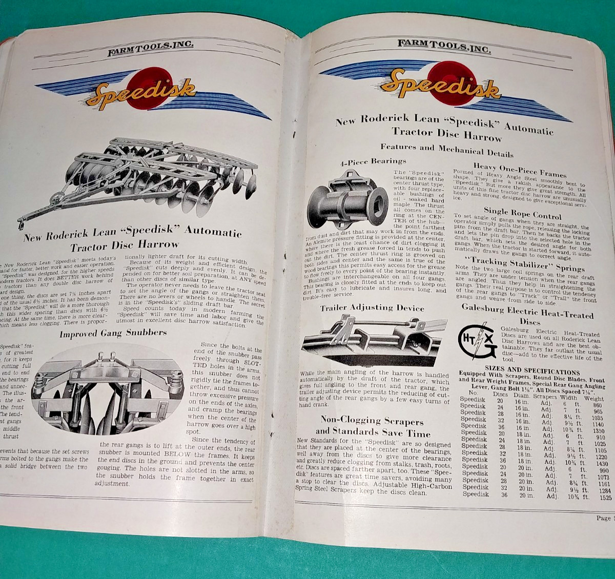 Circa 1939 Farm Tools Inc. No.61 Catalog 116 Pages