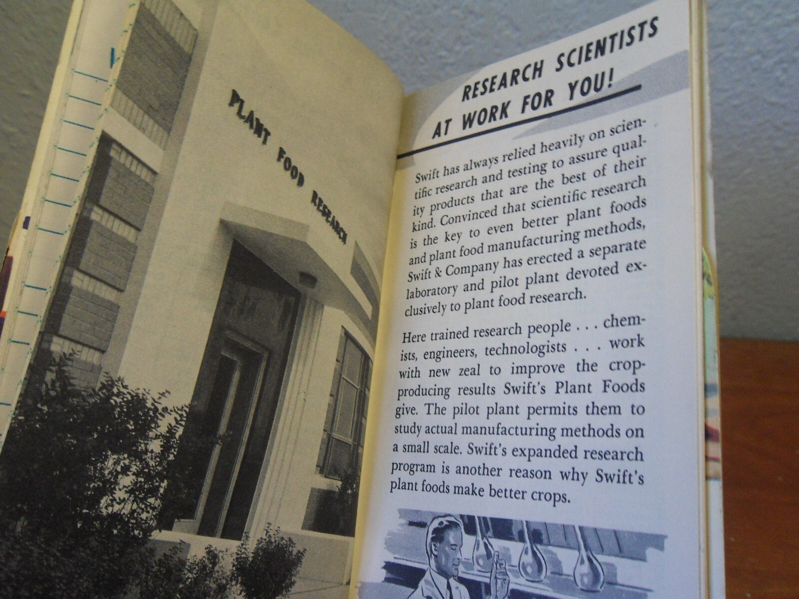 1949 -50 Swift’s Plant Food Service Red Steer Notebook Pocket Book Used
