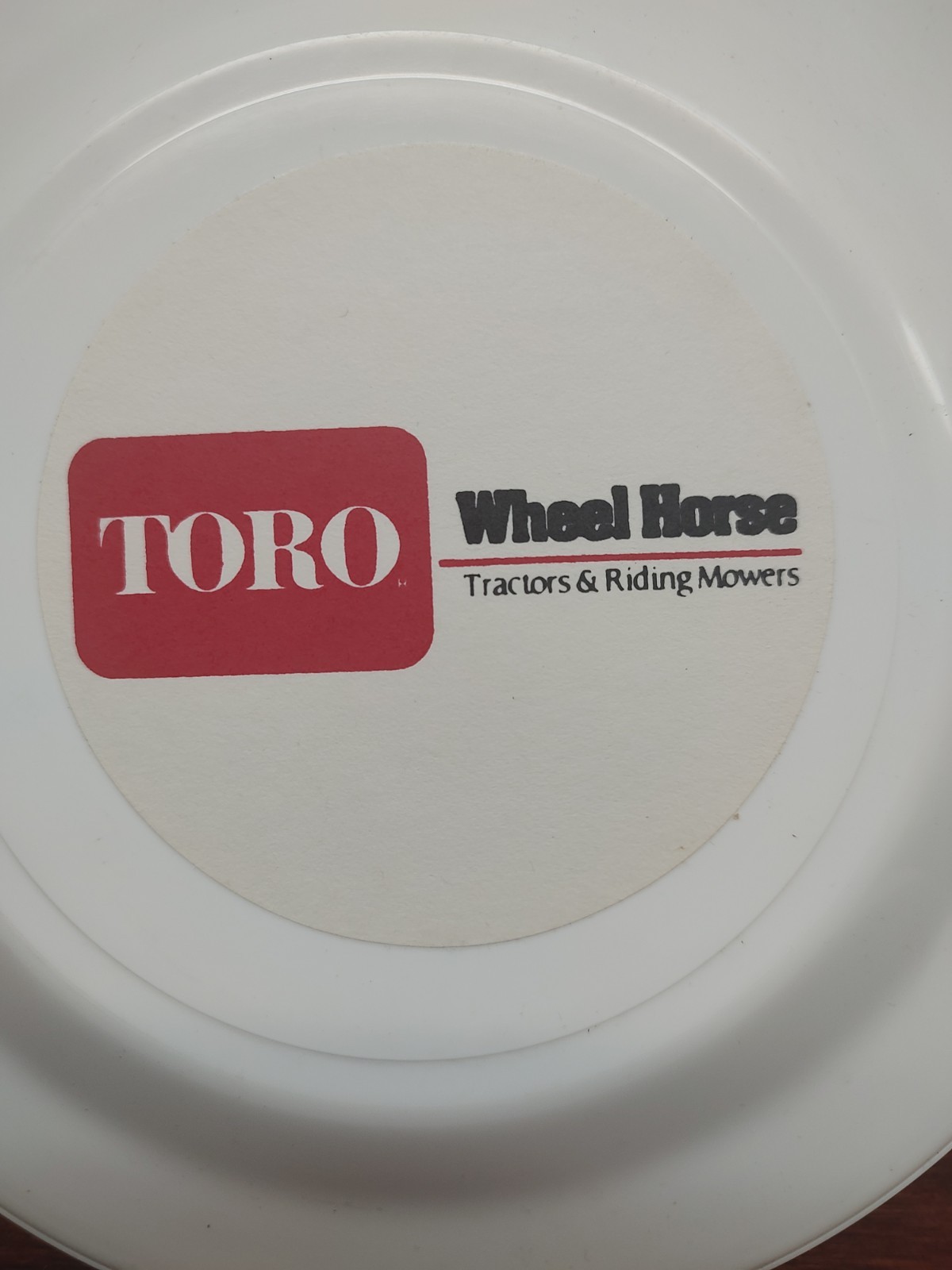 Vintage Toro Wheel Horse Riding Mowers Advertising/Promo Frisbee NOS