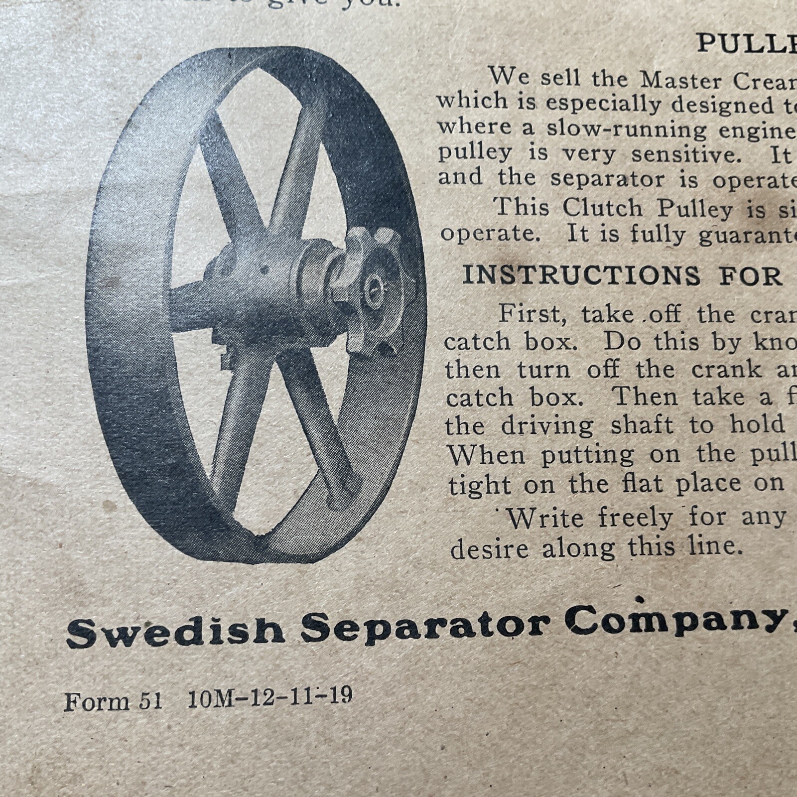 1919 VIKING Cream Separator Booklet swedish separator co 1927 price list
