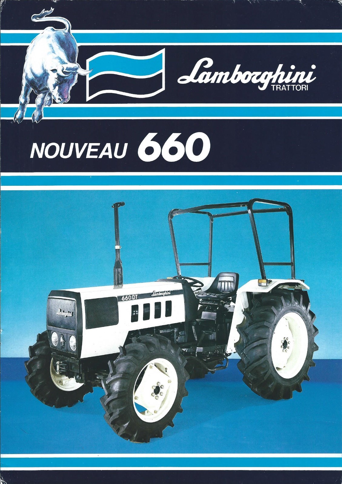 Farm Tractor Brochure – Lamborghini – 660 R660 – c1986 – FRENCH language (F5921)