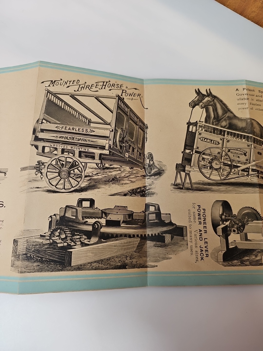 Empire Agricultural Minard Harder New York THRESHERS Literature Trade Folder