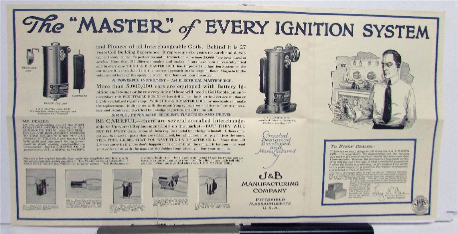 1920s J&B Products Timer Interchangeable Coils Tools Sales Mailer