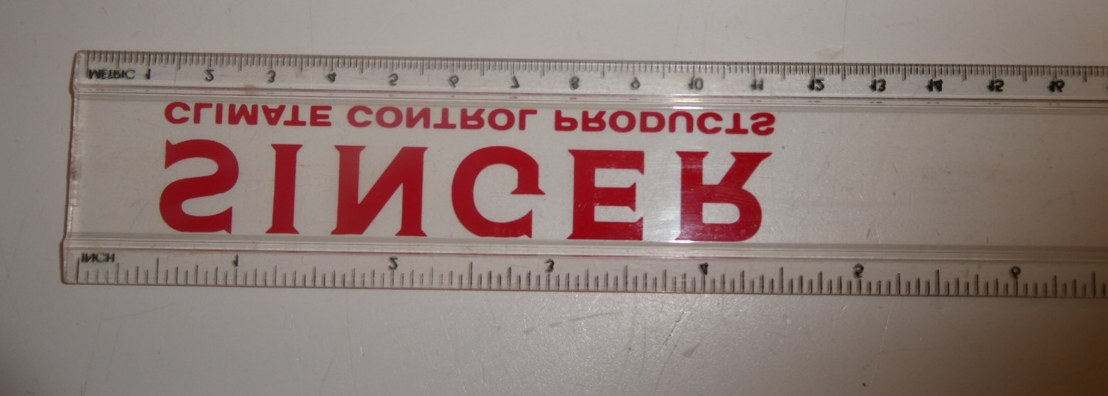 VTG Singer Climate Control Products Alternative Solutions In Energy 13&Prime; Ruler