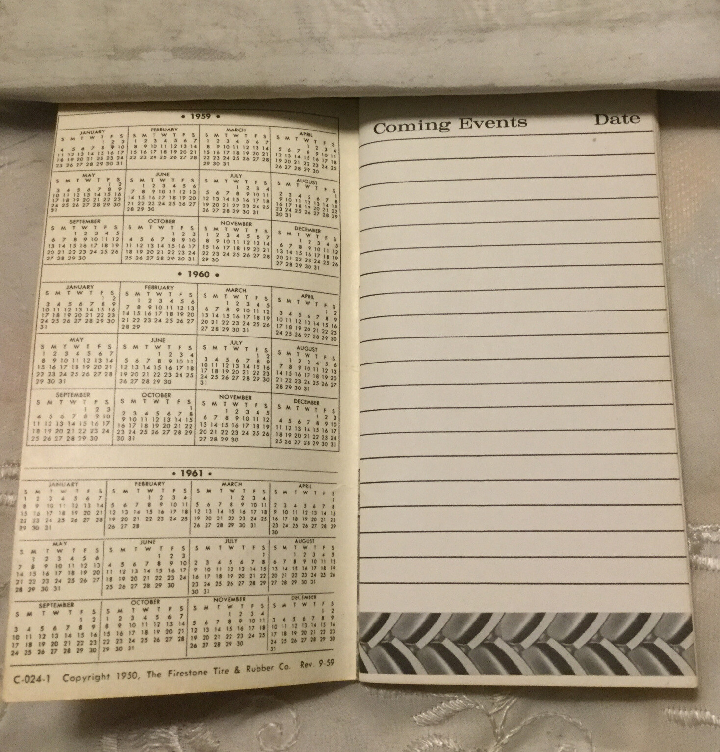 Vintage 1959 Firestone Advertising Farm Notebook W/Helpful Farm Tips-Unused