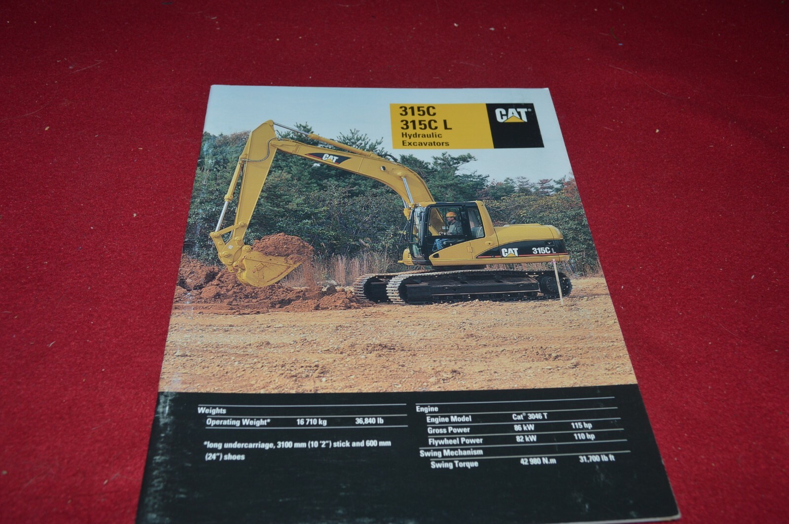 Caterpillar 315C 315C L Excavator Brochure DCPA14