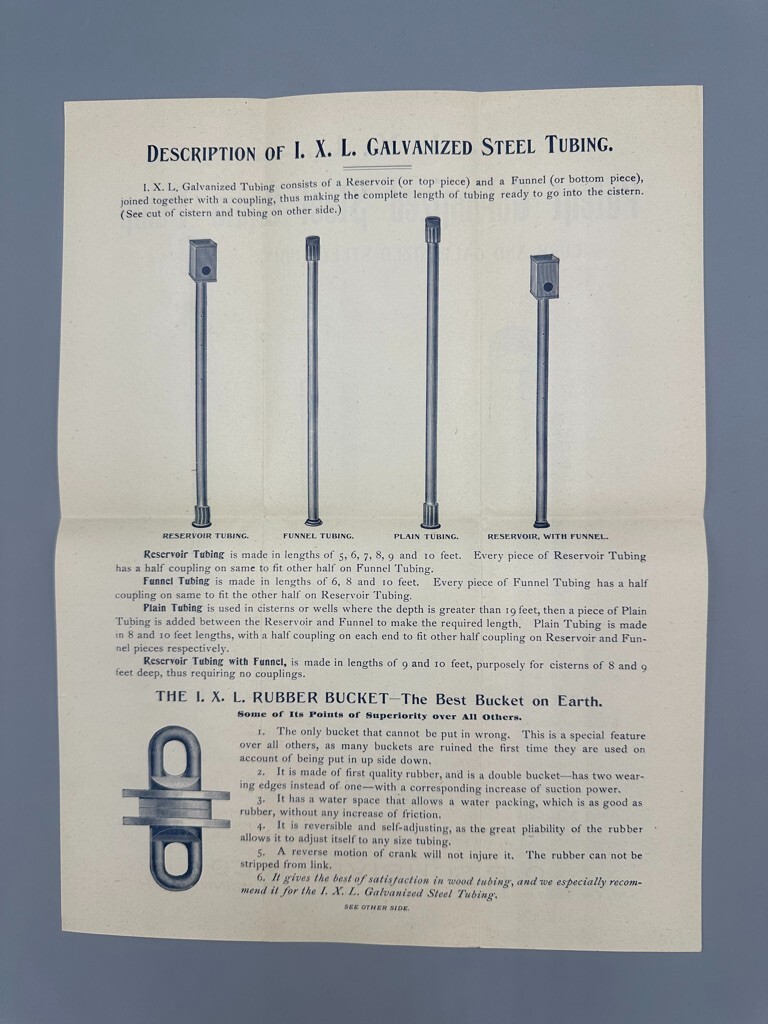 c 1900 SHRIVER Galvanized Steel PUMP Screen Wire FARM Advertising Cincinnati