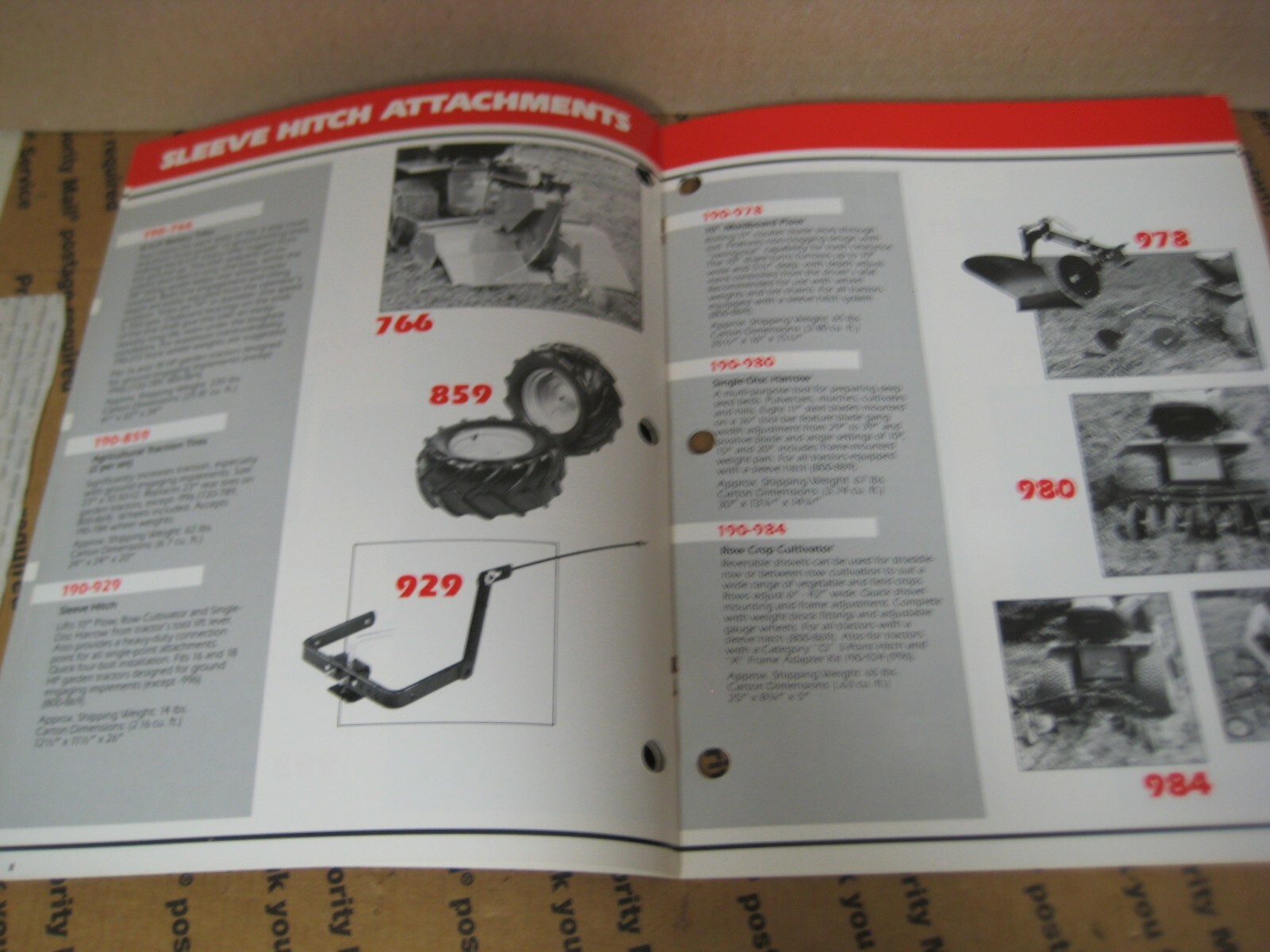 Original MTD Lawn and Garden Accessories for all 4 seasons Brochure Catalog